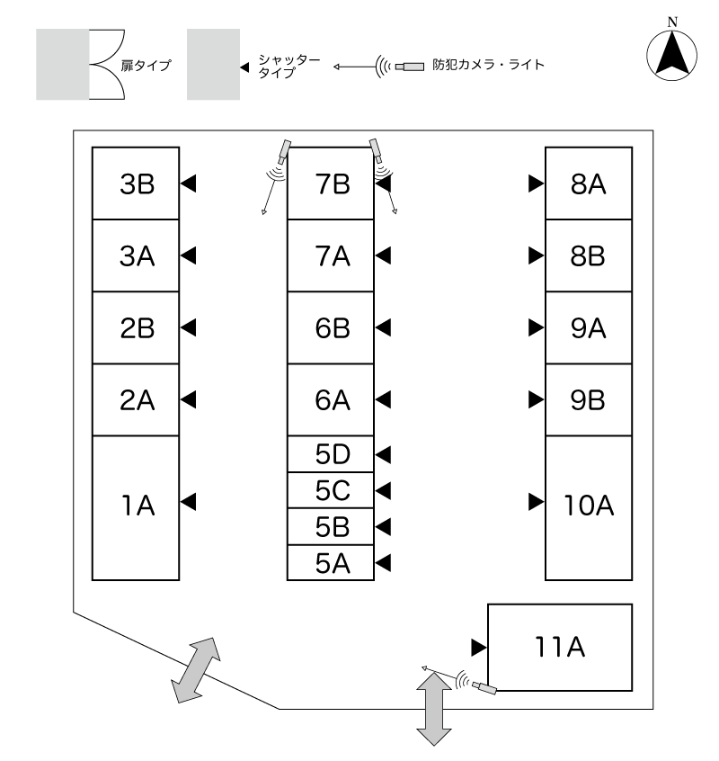 No.242 天神町三丁目コンテナ 間取り図