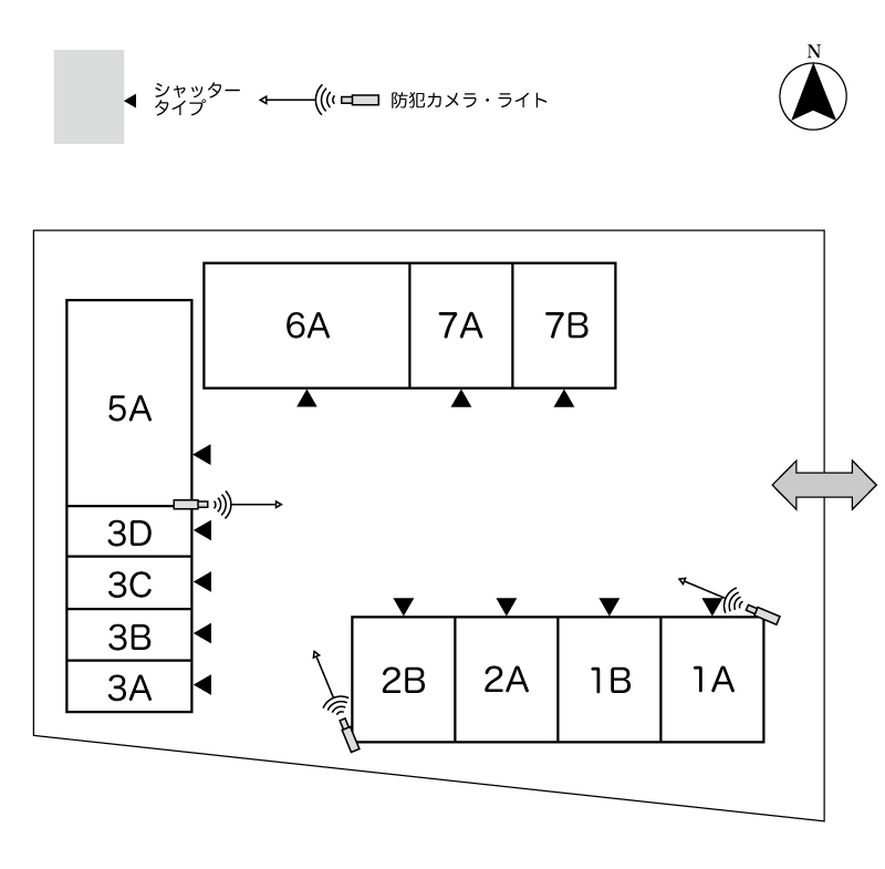 No.286 平郷町六丁目コンテナ 間取り図